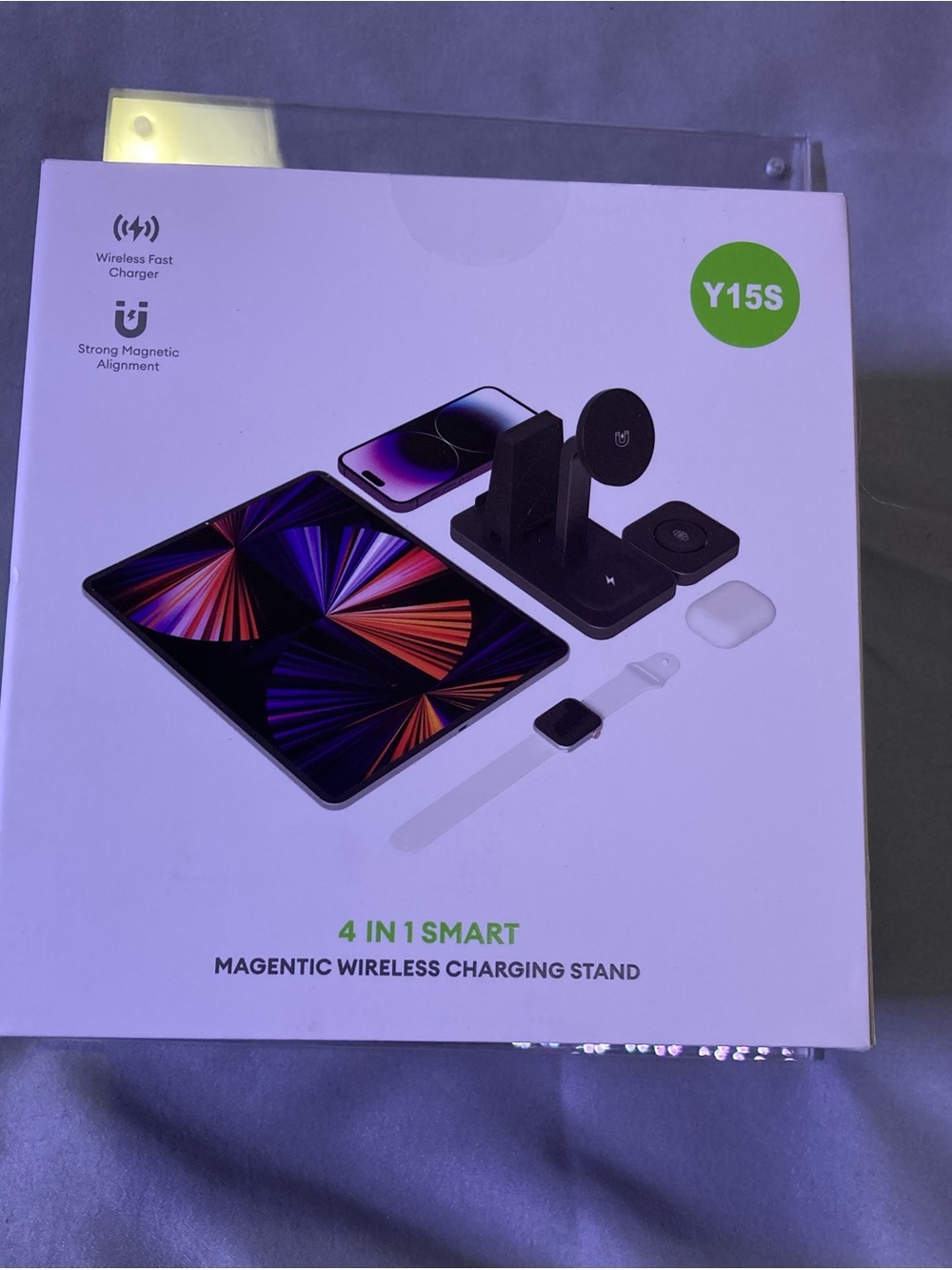 4-in-1 Magnetic Wireless Charging Stand - Black